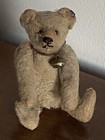 Rare Early Antique C 1900s Steiff Miniature Bear 5    W old Long F Button Push Box