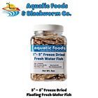 3 - 5  Fresh Water Fish  Freeze Dried For Piranha  Large Fish  Turtles  More Jar