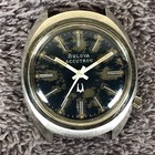 Bulova Accutron Men T017261 Cusion Quartz No Bnad For Watch Parts Or Repair Only
