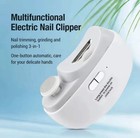 Electric Nail Clippers Automatic Led Light Trimmer Toe Cutter  Usb  Rechargeable
