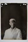 Antique 5x7 Glass Plate Negative Man Dressed Fancy Portrait E18