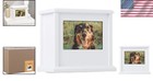 Personalized Pet Memory Box - Elegant Wooden Urn For Dogs   Cats  white 