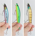 3pcs Fishing Lures Minnow Baits Crankbaits Jerkbait Lot Hooks Baits Bass Tackle