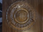 Vintage 1953 Queen Elizabeth Ii Coronation Clear Pressed Glass Plate 9