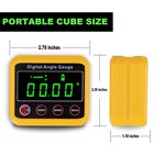 Magnetic Digital Angle Finder Protractor Inclinometer - Cube Digital Level An   