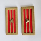 Pair Wwii China Kmt Army Lieutenant Commander Rank Badge Collar Insignia