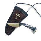 Hand Forged From Vintage Mining Spike To Knife Hand Made Sheath One Of A Kind 
