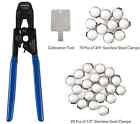 Efield Pex Cinch Clamp Crimping Tool  cutter 20 1 2  And 10 Pcs 3 4  Clamp Rings