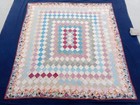 Antique Beautiful Crazy Handmade Patchwork Quilts Size 71x73 Inches