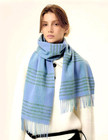 Cashmere Wool Scarf Soft Warm Thick Plaid Winter Scarf Unisex For Women And Men