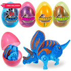 4 Pack Easter Hatching Eggs Dinosaur Toys Filled 4 Piece Assortment  4pcs