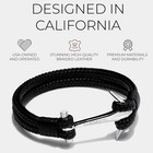Anchor Leather Duo Premium Double Braided Leather Bracelet For Men   Full-gra   