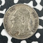 1909 Belgium 50 Centimes Lot f8470 Silver 