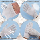 1 10pairs White Cotton Inspection Gloves     Soft Jewelry Coin Work Gloves