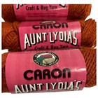 Lot Of 4 Aunt Lydia s Heavy Craft Rug Yarn   0112 Rust 100  Polyester 60yds Each
