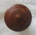 Vintage Hand Turned Wooden Round Trinket Stash Spice Box Container Signed