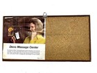 Mcm Vtg Hanging Portugue Cork Message Board Deco Home Office Decor Walnut Frame