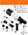 Astronomical Refractor Telescope Phone Holder Tripod Extra Eyepieces Backpack