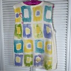 Vintage Susan Bristol Embroidered Knit Vest L   Boho Cottagecore Artwear