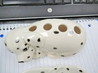 Vintage Japan Otagiri Ceramic Dalmatian Soap Dish   Toothbrush Holder Excellent