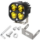 4x 3inch 80w Led Cube Pods Work Light Bar Spot Driving Fog Amber Lamp Offroad