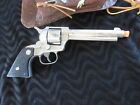 1950s Nichols Western Stallion 38 Cap Gun Leather Holster Set Vtg Cowboy Toy