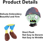 3 Pcs Plants And Zombies Plush Zombies Sets Toy Captain Zombie  1 2 Stuffed Soft