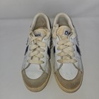 Converse All Star Low Cut Basketball Vintage Sneakers Shoes White Navy Size 10