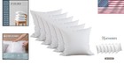 White Decorative Pillow Inserts  Pack Of 6