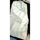 Rare Tall 1m Seahorse Applique     White Iridescent Sequins   Bugle Beads