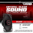 Ds18 G4 6xi 4x6 Car Speakers 2-way Coaxial Speakers 135 Watts 4-ohm - Pair