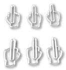 100 Count Middle Finger Paper Clips Middle Finger Gift Funny Shaped Paper Clips
