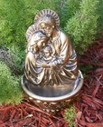 Holy Family Bronze Tone 8-3 4  X 4-7 8  Holy Water Font