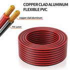 14 Gauge Wire 100ft  2 Conductors Electrical Wire Red Black Cable  Low Voltage