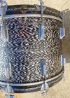 Rogers Usa Vintage 22  Black Onyx Bass Drum   late 1960 s  Complete  No Reserve