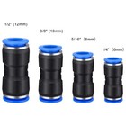 50 100pcs Straight Push Connectors 4 6 8 10 12mm Air Line Quick Release Fittings