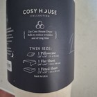 New Cosy House Collection Luxury Bamboo 3 Piece Sheet Set Twin Cream Nwt
