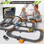 Slot Car Race Track Set Electric Powered Race Track 4 Cars Dual Racing Car Track