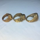 Lot Of 3 Ancient Roman To Medieval European Bronze Rings 200-1300 Ad
