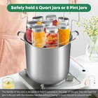 Canning Supplies Kit Stainless Steel Canning Pot With Rack Lid Water Bath Canner