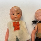 2 Antique Bisque Porcelain Jointed Boy Dolls Made In Japan 3 75   