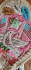 Antique Indian Heavily Beaded  Whimsy W u s  Flags  36 Stars    Eagle - Rare   