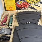 Vtg Marx International Sports Car Racing   Slot Cars W grandstand