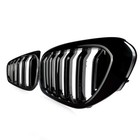 Gloss Black Fit Bmw 5 Series G30 G31 530i 540i 2017-2020 Front Kidney Grille
