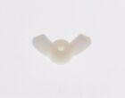 50 Pack 10-32 Nylon Wing Nuts - Off White natural Nylon Finish    Wn10-32n