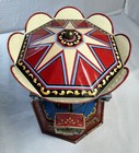 Antique Merry Go Round Tin Wind-up Toy Made In Germany With Box Vintage