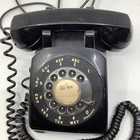Vintage Bell System Black Rotary Dial Desk Telephone Phone At t