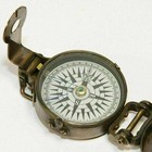 Vintage Antique Brass Compass Vintage Wwii Military Pocket Compass