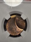 Lincoln Cent Struck Off Center Mint Error Bn Ngc Vegas Strip Hoard