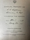 Annual Report Of Sherman County  Of C c Calkins Dec 1 1920 To Aug 20 1921 Vtg